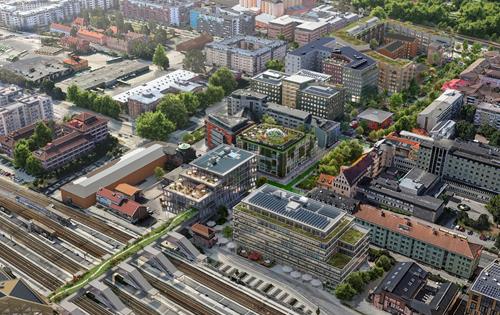 Assemblin carries out climate-smart installations in a new district in Uppsala