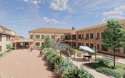 Assemblin in new multi-technical, sustainable retirement home project